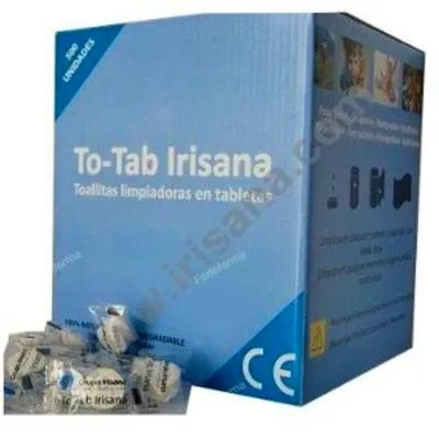 To-tab toallitas limpiadoras caja IR56.500 500 uds., Irisana