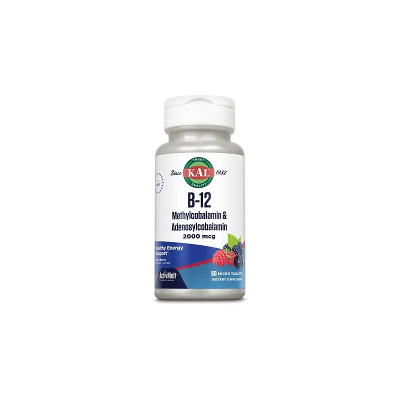 B12 methyl adenosylcobalamina 2000 mcg 60 tb, Kal