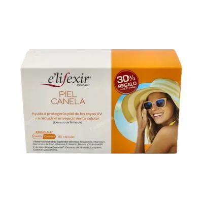 Esenciall piel canela 80 cápsulas, Elifexir