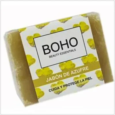 Azufre jabón pastilla 100 g, Boho