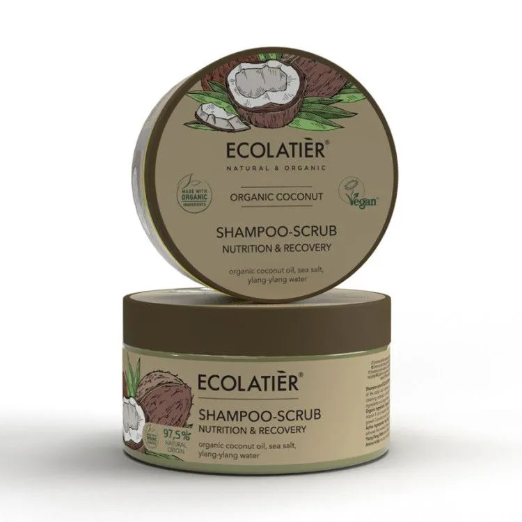 Ecolatier Kokos BIO pflegendes und regenerierendes Peeling-Shampoo