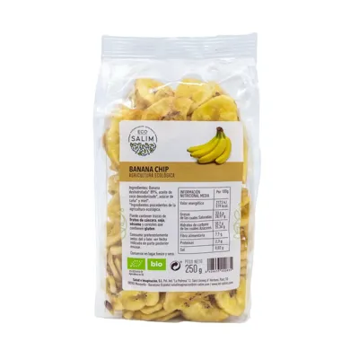 Banana chip BIO 250 g, Ecosalim