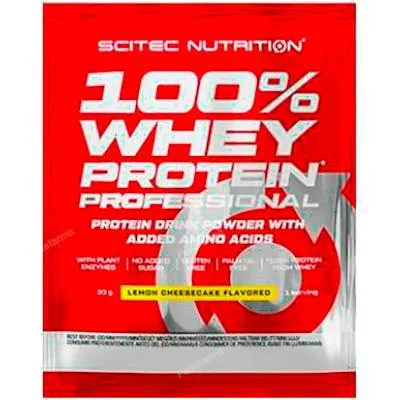 100% whey protein limón-tarta de queso 30 g, Scitec Nutrition