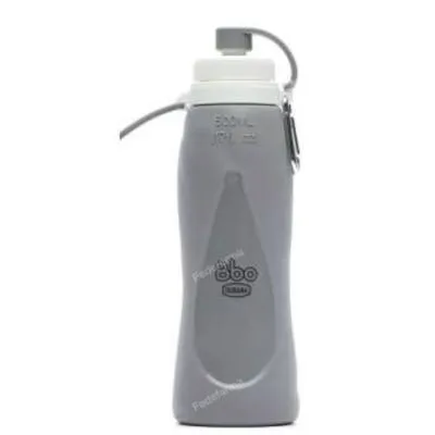 Botella silicona plegable gris BBO17.500.GR 500 ml, Irisana