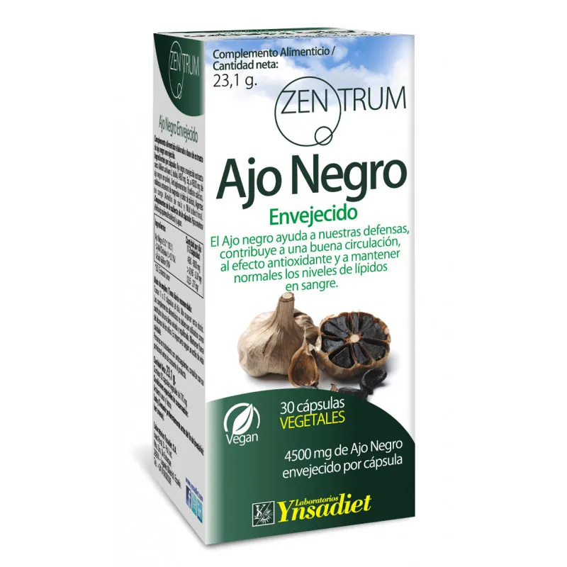 Ajo negro envejecido 30 cápsulas, Zentrum