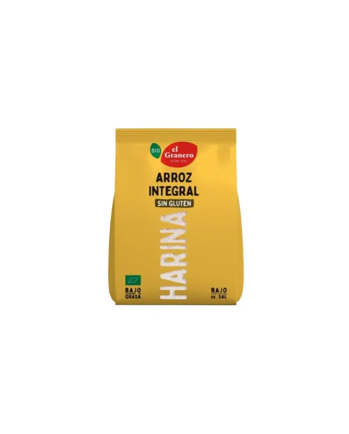Harina arroz integral sin gluten 500 g, El Granero