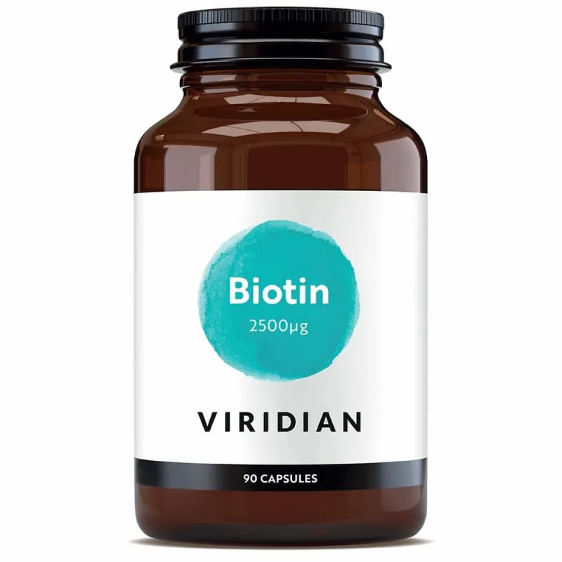 Biotina 2500 ug 90 cápsulas, Viridian