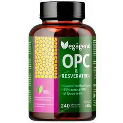 OPC grape seed-resveratrol 240 capsules, Vegageno