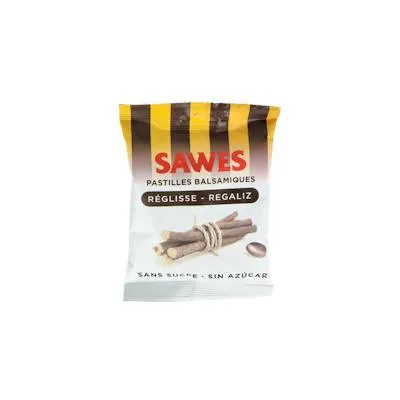 Pastillas balsam sin azúcar regaliz vit c 50 g, Sawes