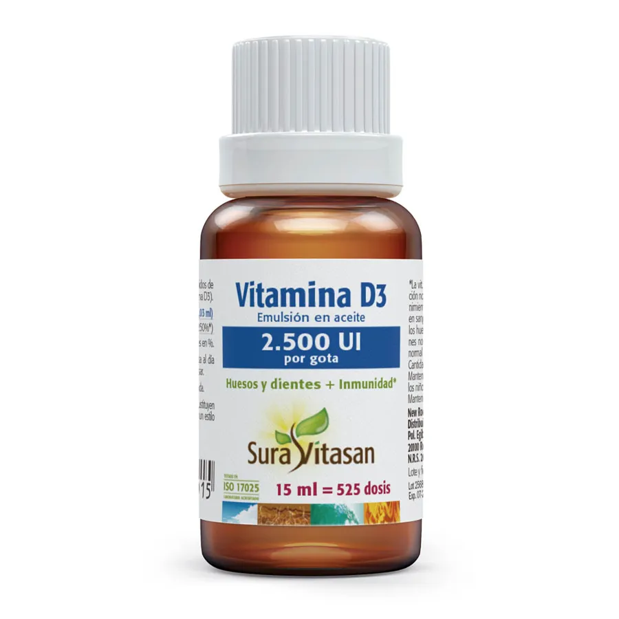 Vitamina D3 2.500ui 15 ml, Sura Vitasan