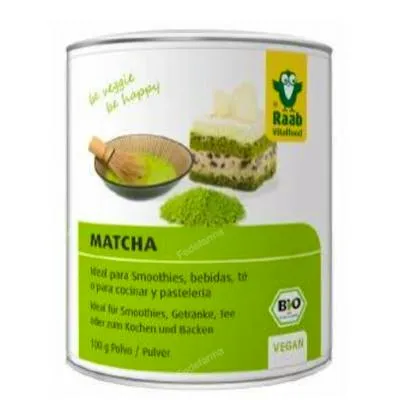Matcha groene thee basic poeder glutenvrij BIO 100 g, Raab Vitalfood