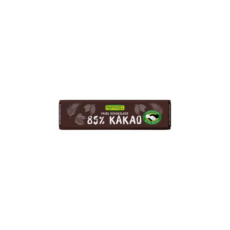 Chocolatinas 85% cacao 20 g, Rapunzel