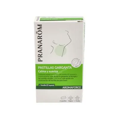 Pranarom P. acabado aromaforce pastilhas para a garganta 21 comprimidos, Pranarom P.acabado