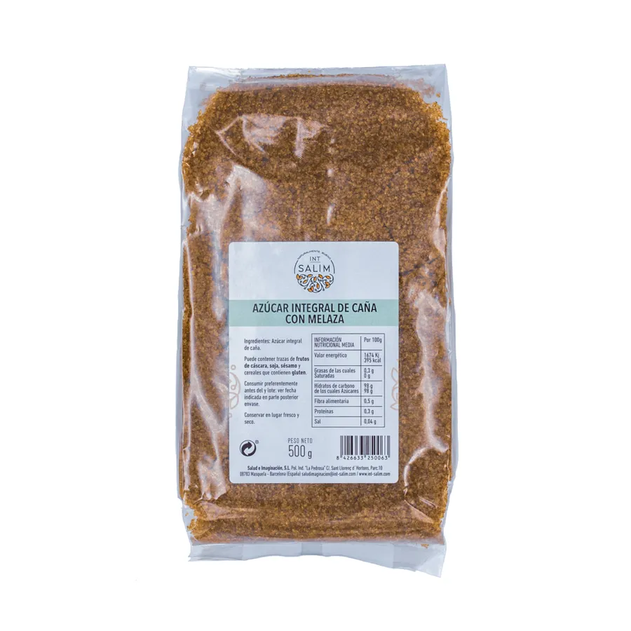Sucre de Canne Complet à la Mélasse 500 g, Intsalim