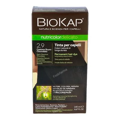 Haarverf donkerbruin chocolade 2.9 delicato 140 ml, Biokap