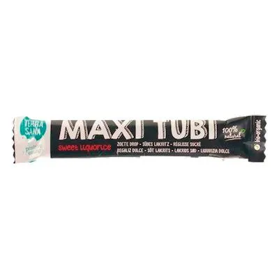 Regaliz dulce maxi tubi 28 g 24 uds., Terrasana