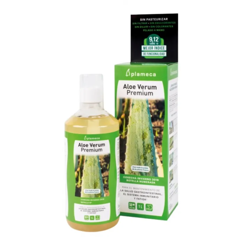 Aloë verum sap premium zonder aloïne 1 l, Plameca