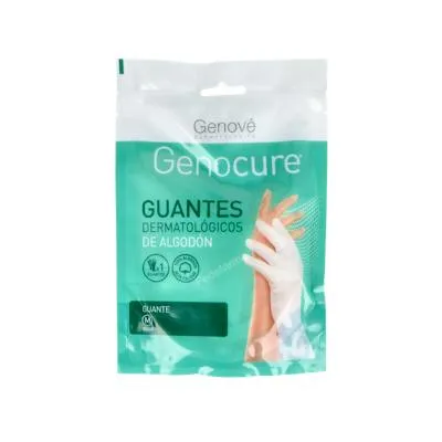 Guantes dermatológicos algodón 8 med, Genocure