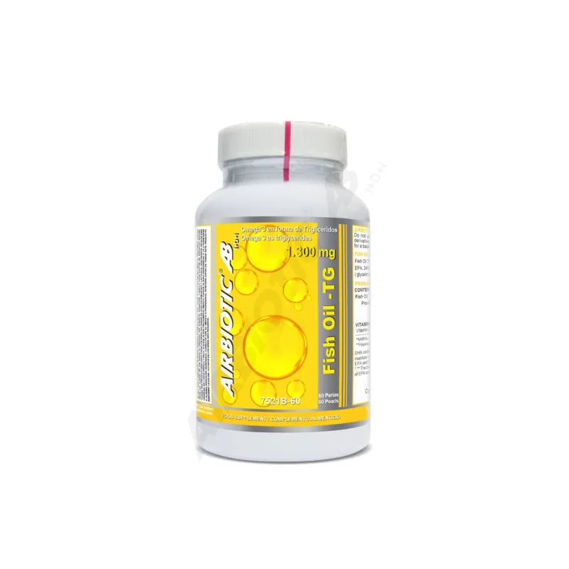 Fish oil tg 1300 mg 60 cápsulas, Airbiotic