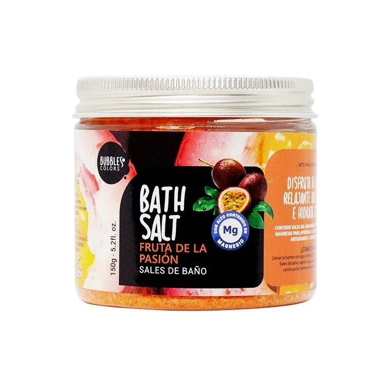 Tarro sales de baño - Fruta de la pasión 150 g, Bubbles & Colors