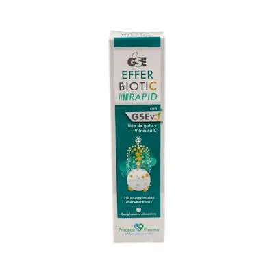 Gse efferbiotic rapid 20 comprimidos, Prodeco
