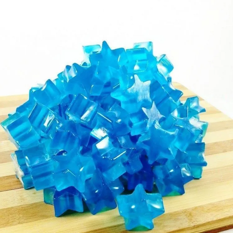 Jabón forma estrellas azules 1Kilo, Big Soap Factory