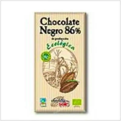 Chocolate negro 86% sin gluten BIO 100 g, Chocolates Sole