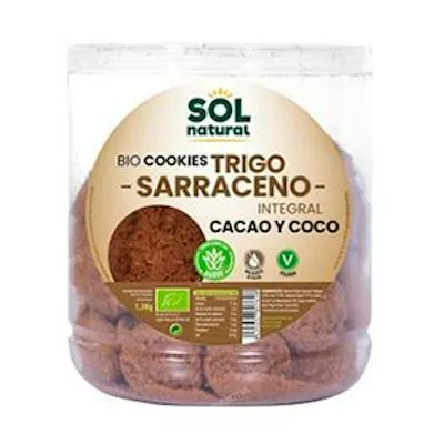 Galletas de trigo sarraceno coco cacao 1,3 kg, Solnatural