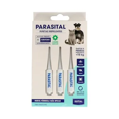 Parasital perr peq/gat zotal 3 pipetas vet, Zotal Vet