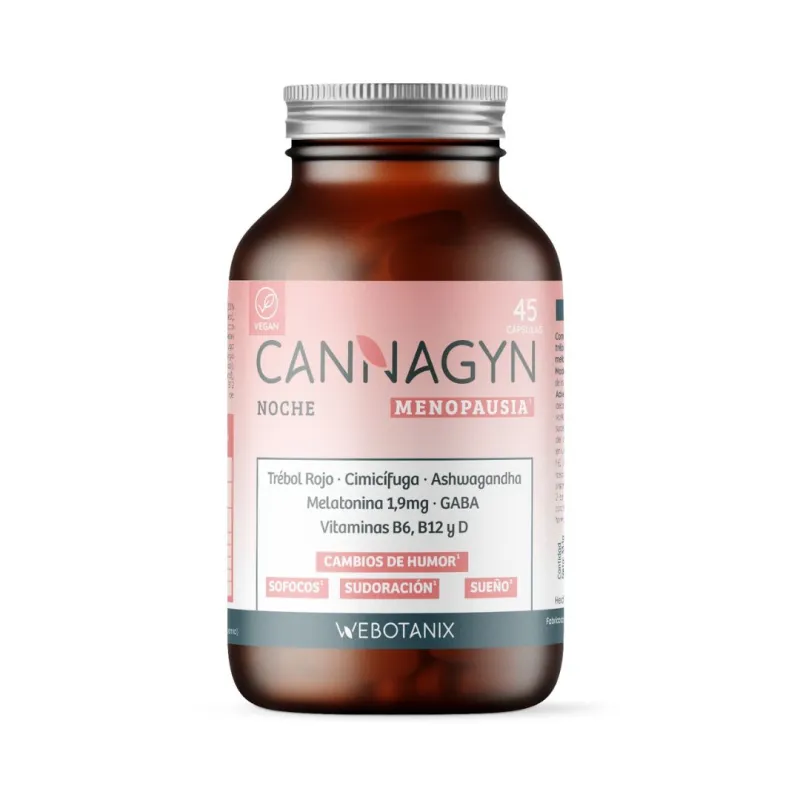 Cannagyn noche menopausia 45 cp, Webotanix