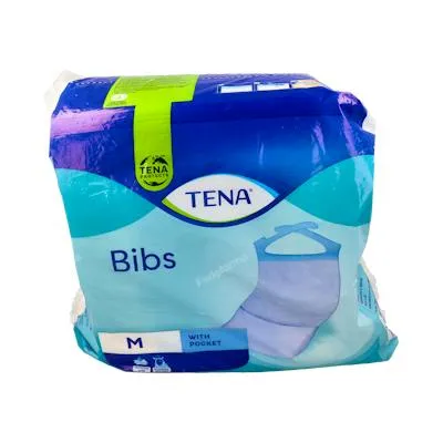 Babero desechable t/s-m 37x48cm 150un, Tena