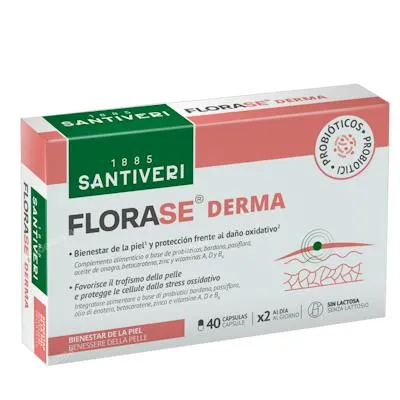 Florase derma 40 cápsulas, Santiveri