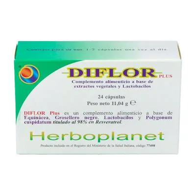 Diflor plus 24 cápsulas, Herboplanet