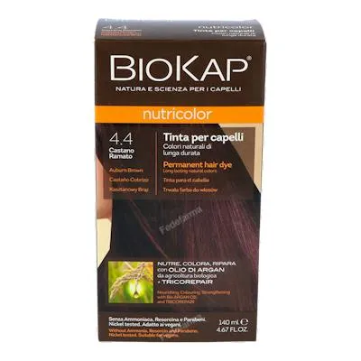 Tinte auburn brown dye castaño cobrizo ·4.4 140 ml, Biokap