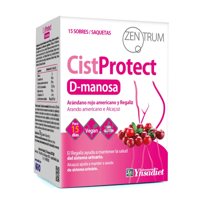 Cistprotect d-mannose zentrum 15 sachets, Ynsadiet