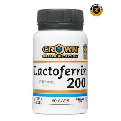 Lactoferrin 200 natraferrin 60 cápsulas, Crown Sport Nutrition