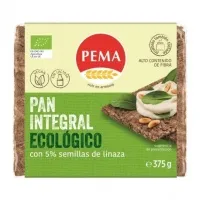 Pan centeno 5% semillas de lino 375 g, Pema