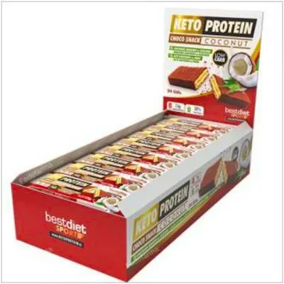 Choco snack barres noix de coco 24 unités, Keto Protein