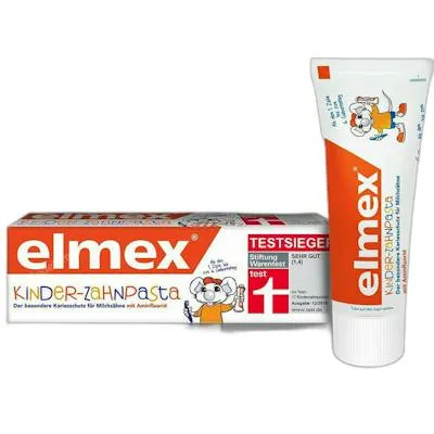 Pasta dental infantil -6 años 500 ppm fluor 50 ml, Elmex