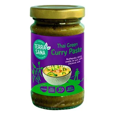 Thaise groene currypasta BIO 120 g, Terrasana