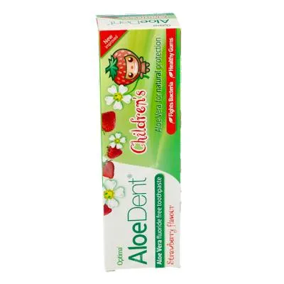 Aloedent dentífrico aloe vera sin fluor (fresa) niños 50 ml, Madal Bal