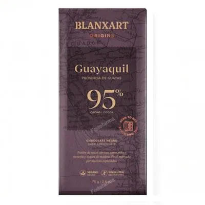 Chocolate negro 95% guayaquil BIO 75 g, Blanxart