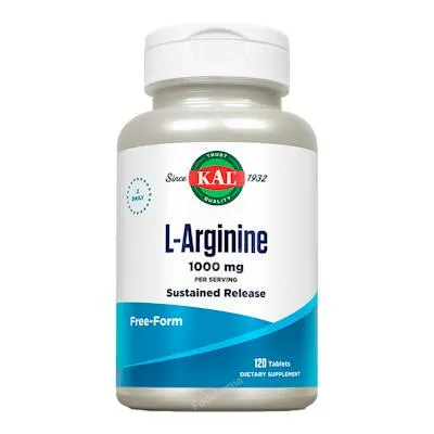 L-arginina 1000 mg 120 comprimidos, Kal