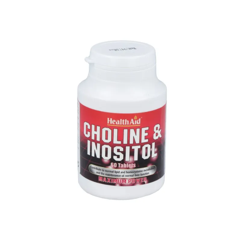 Colina/inositol 250/250 mg 60 comprimidos, Health Aid