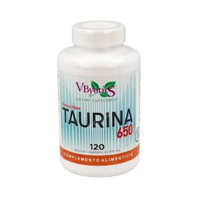 Taurine 650 120 gélules végétales, Vbyotics