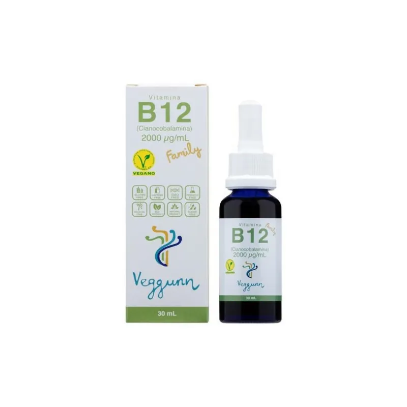 Vitamina b12 2000ug/ml family v. 2000 30 ml, Veggunn