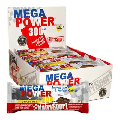 Megapower barritas chocolate 12 uds., Nutrisport