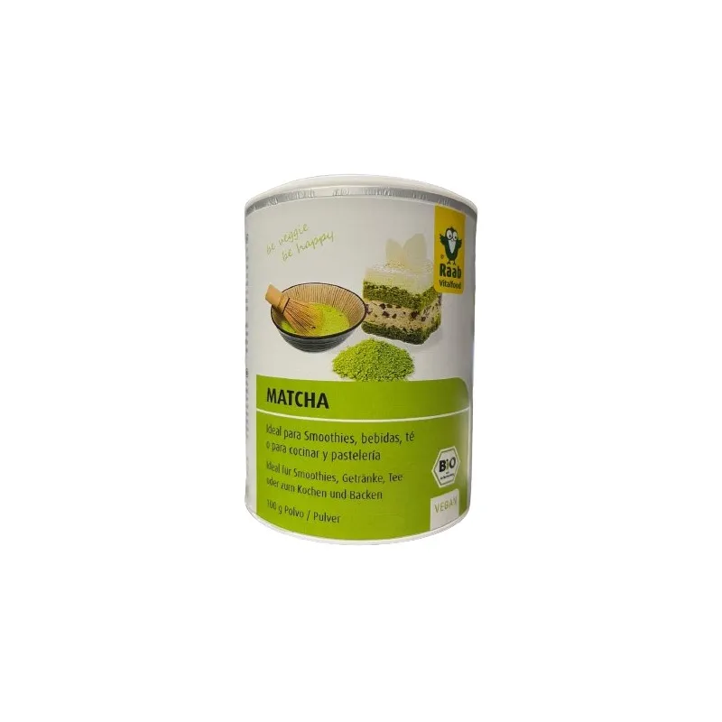 Matcha basic green tea powder gluten-free ORGANIC 100 g, Raab Vitalfood