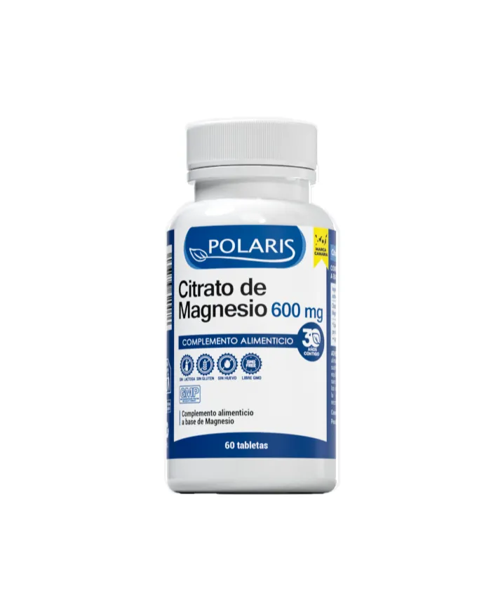 Citrato magnesio 600 mg 60 comprimidos, Polaris