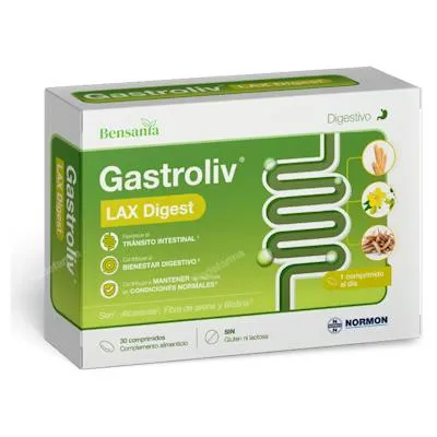 Gastroliv lax digest 30 comprimidos, Bensania
